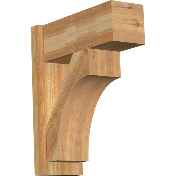 Ekena Millwork Westlake Block Rough Sawn Outlooker, Western Red Cedar, 8"W x 20"D x 24"H OUT08X20X24WTL05RWR - main